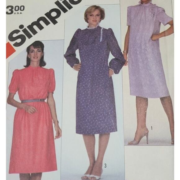 Simplicity 5839 Pattern Dress Miss 14 Asymmetrical Maternity Bump Friendly Long - Picture 1 of 7
